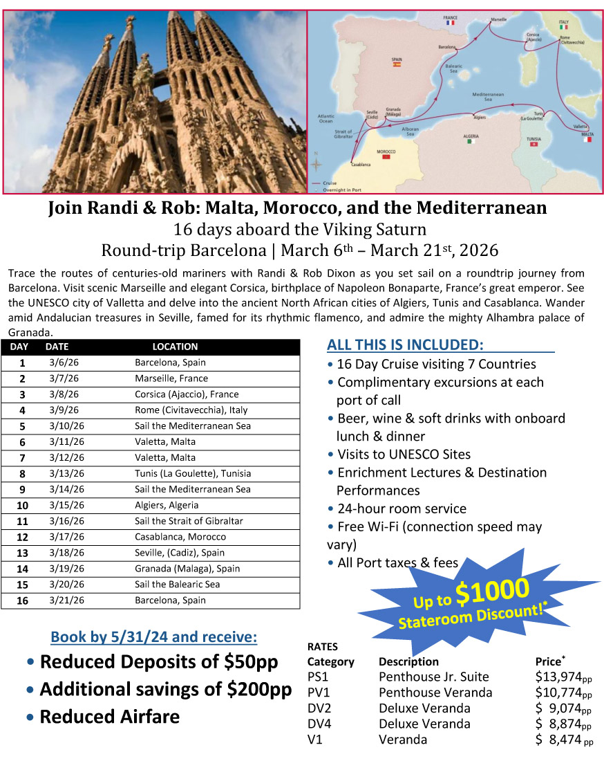 Malta, Morocco & the Mediterranean Cruise