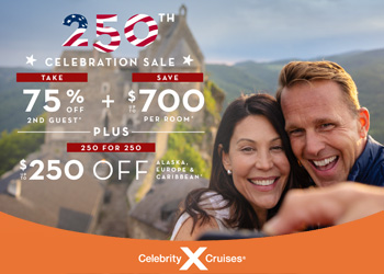 Celebrity: 250th Celebration Sale
