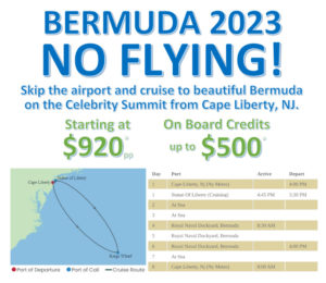 bermuda cruise schedule 2023