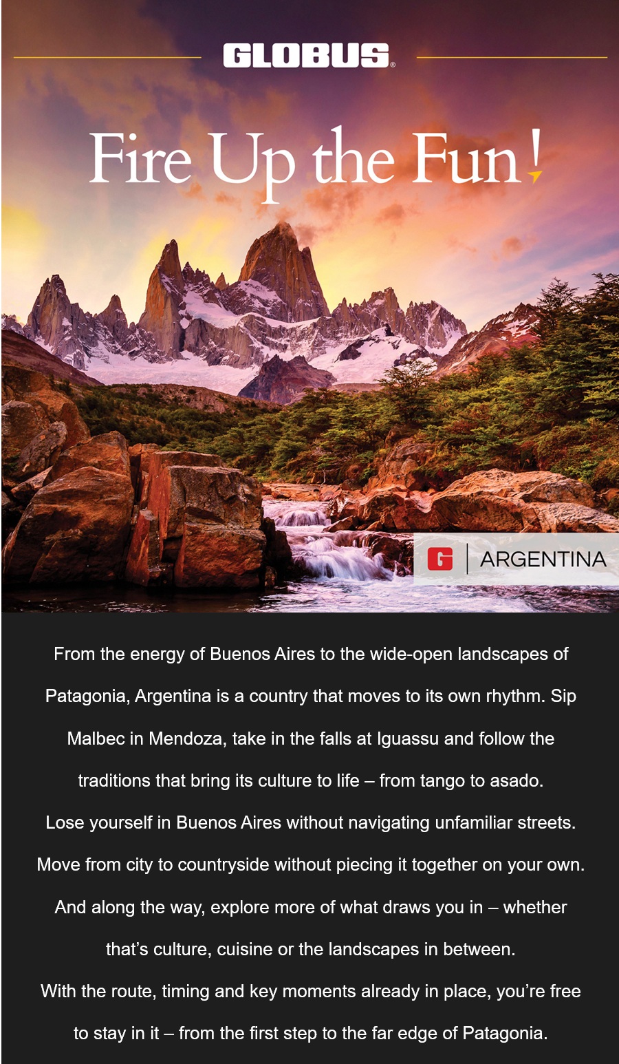 Globus Argentina: Turn Up the Heat