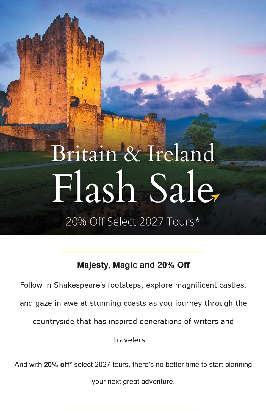 Globus: Britain & Ireland Flash Sale
