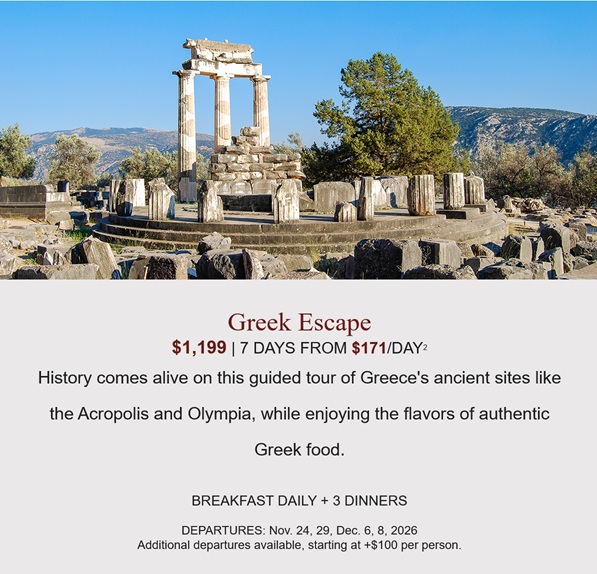 Globus: Escape to Greece