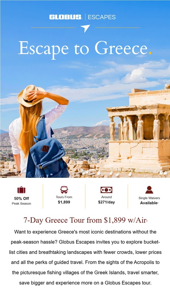 Globus: Escape to Greece