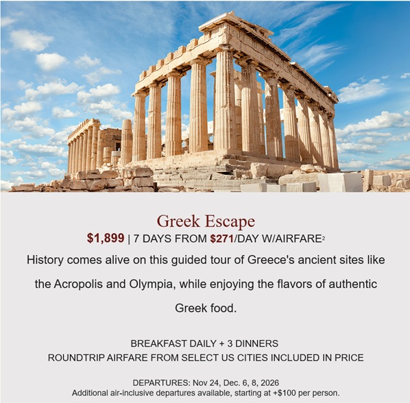 Globus: Escape to Greece