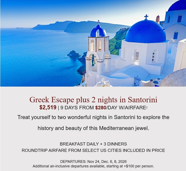 Globus: Escape to Greece