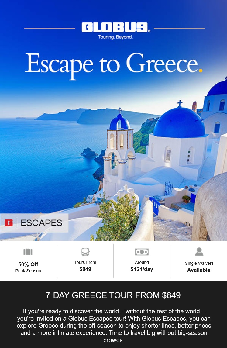 Globus: Escape to Greece