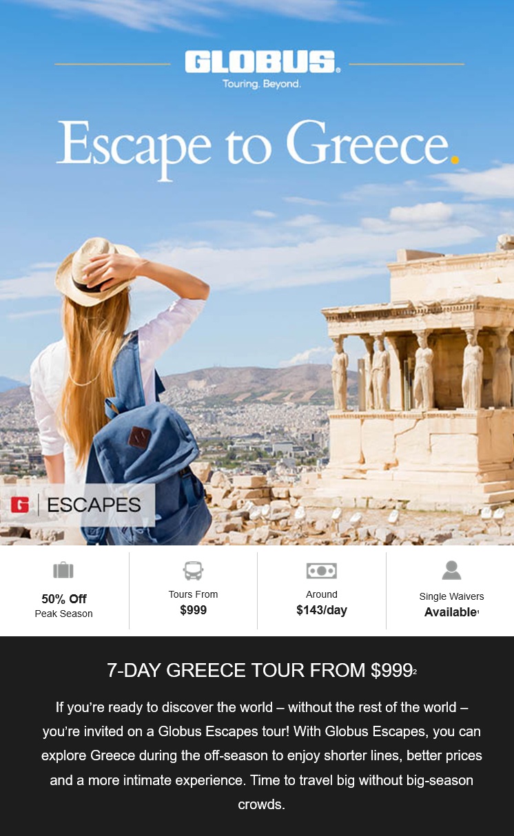 Globus: Escape to Greece