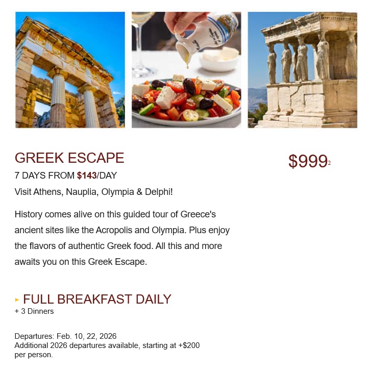 Globus: Escape to Greece
