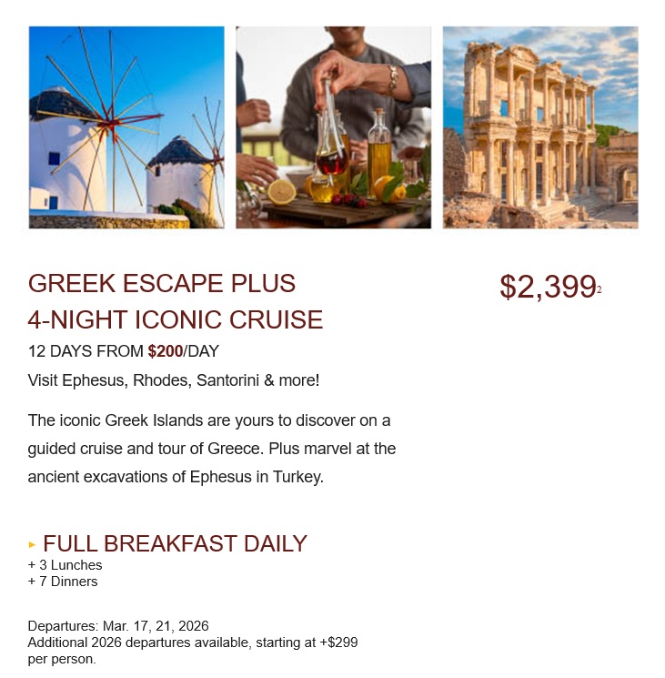 Globus: Escape to Greece