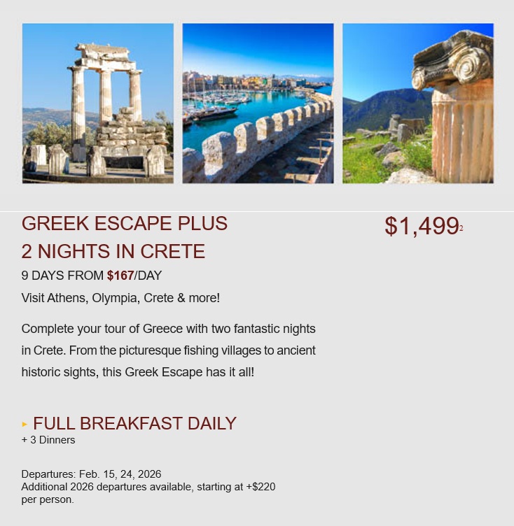 Globus: Escape to Greece