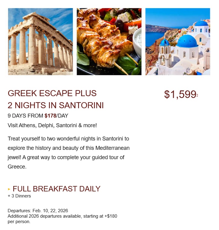 Globus: Escape to Greece