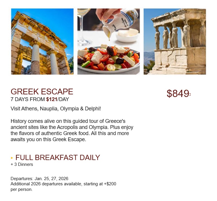 Globus: Escape to Greece