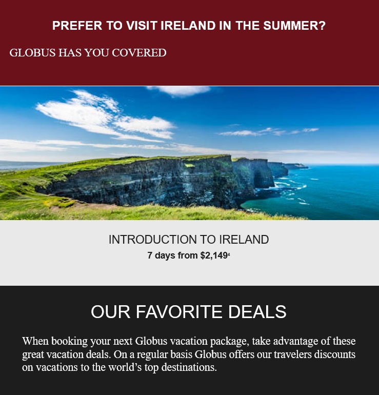 Globus: Escape to Ireland
