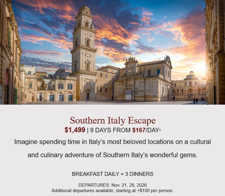 Globus: Escape to Italy