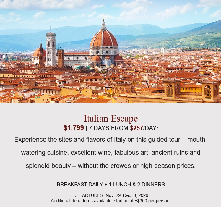Globus: Escape to Italy