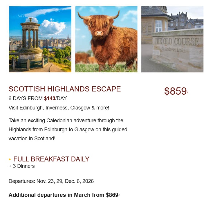 Globus: Escape to Scotland