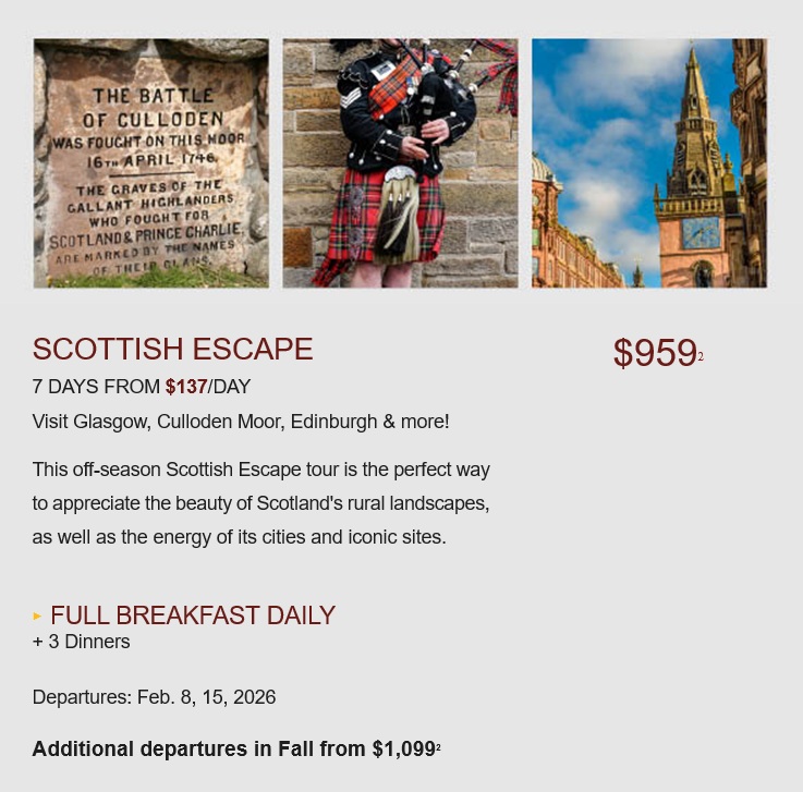 Globus: Escape to Scotland