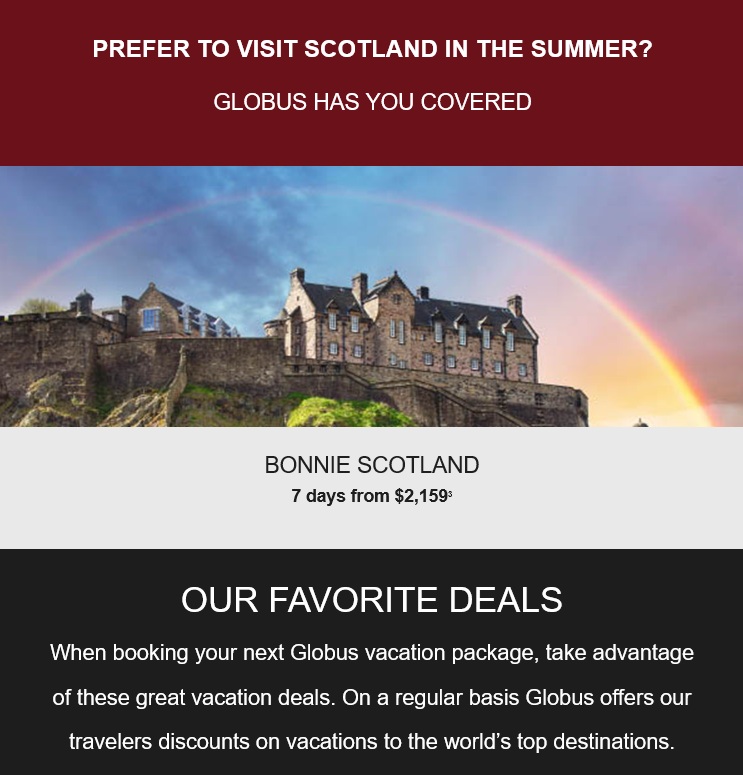 Globus: Escape to Scotland