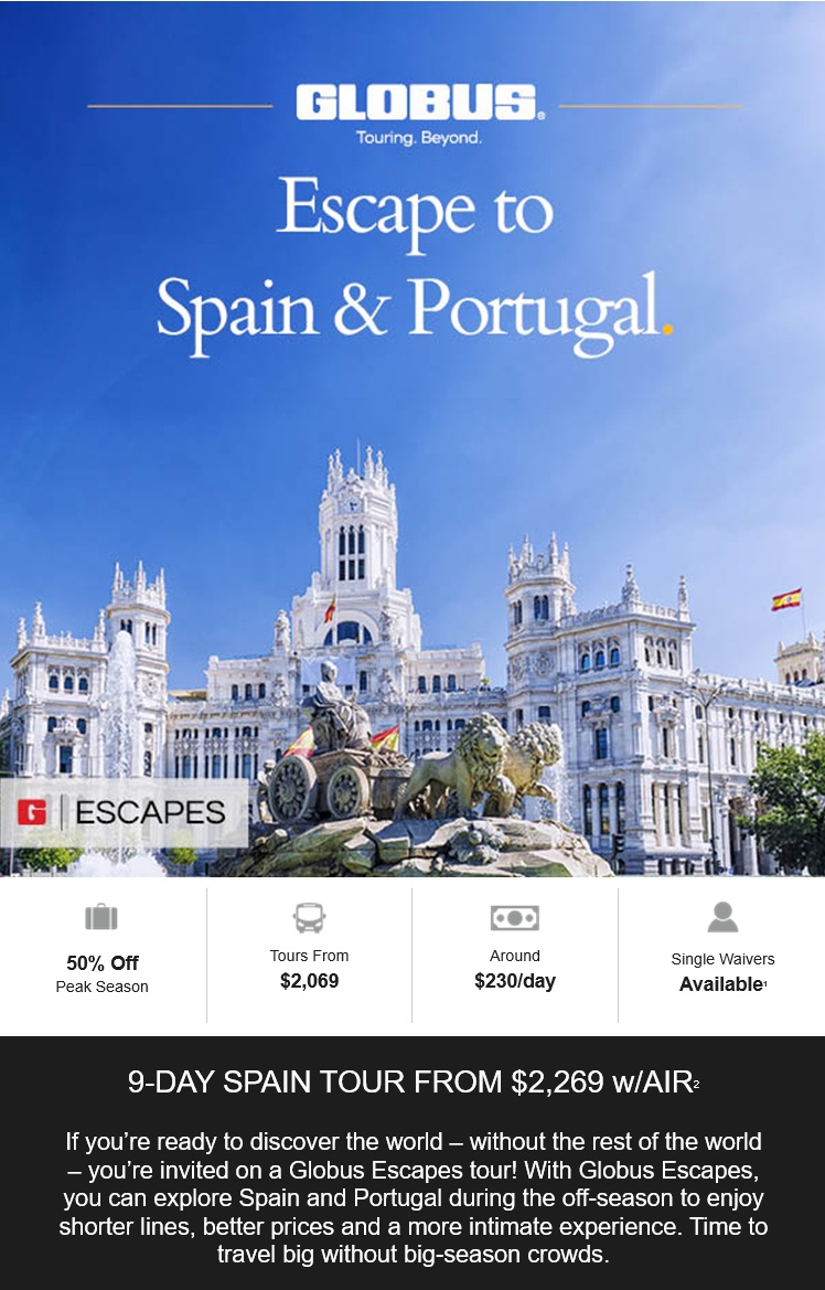 Globus Escape to Spain & Portugal