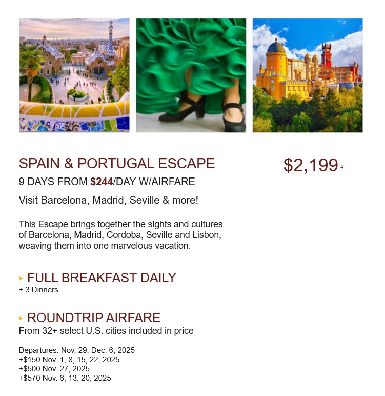 Globus Escape to Spain & Portugal