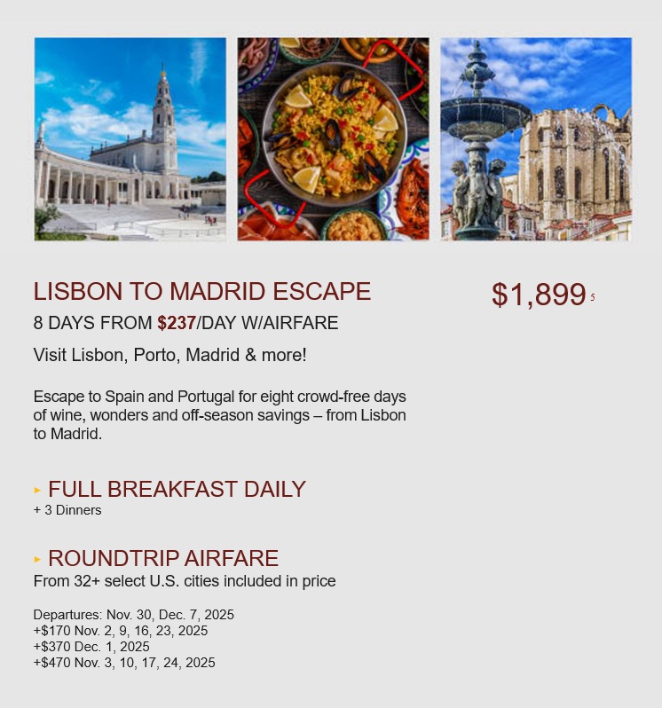 Globus Escape to Spain & Portugal