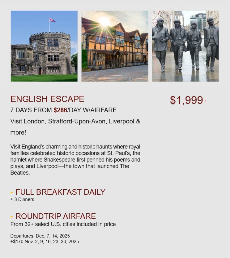 Globus: Escape to United Kingdom