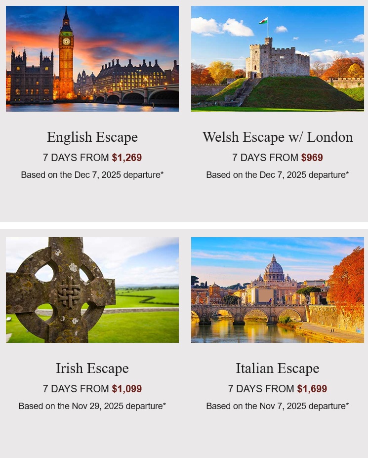 Globus: Europe Escapes Flash Sale