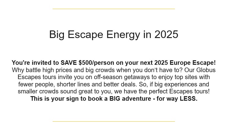 Globus: European Guided Tours in 2025