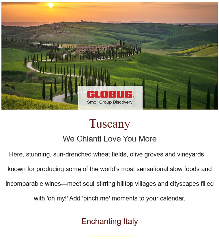 Globus: Italy Up Close
