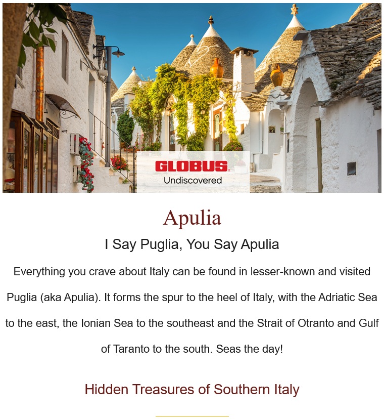 Globus: Italy Up Close