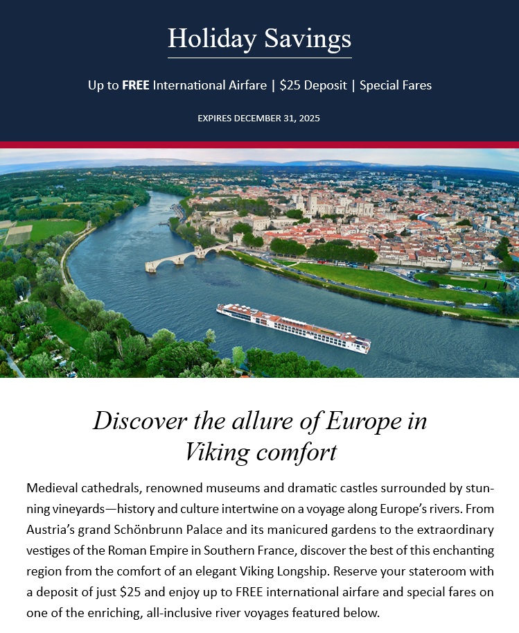 Viking: Holiday Savings