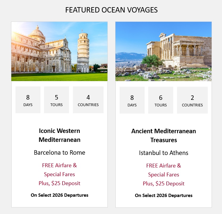 Viking: Mediterranean Voyages Year-End Sale