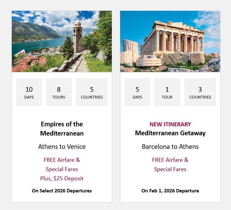 Viking: Mediterranean Voyages Year-End Sale