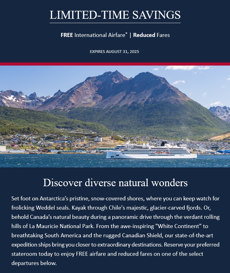 Viking: Limited-Time Savings on Expedition Voyages