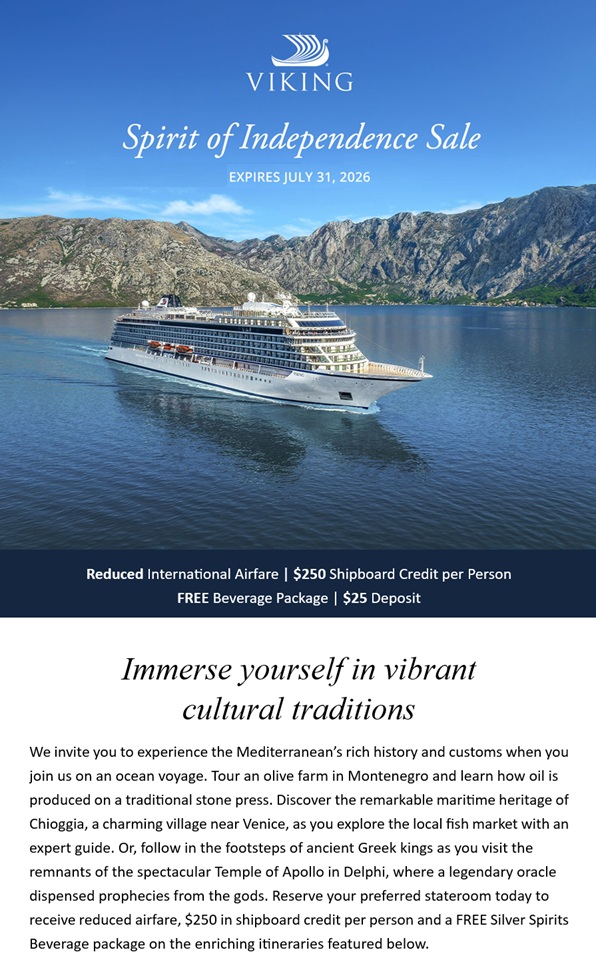 Viking: Spirit of Independence Sale