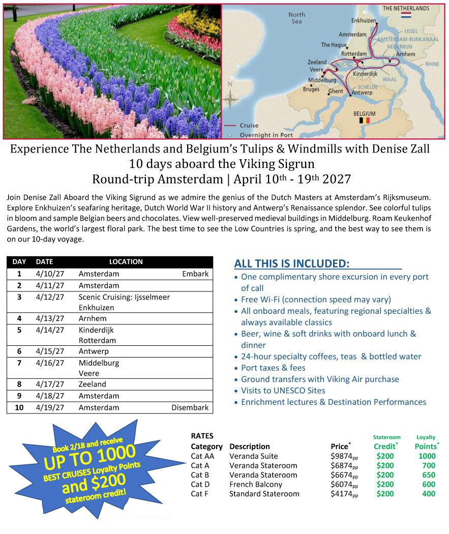 Viking: Tulips & Windmills Tour