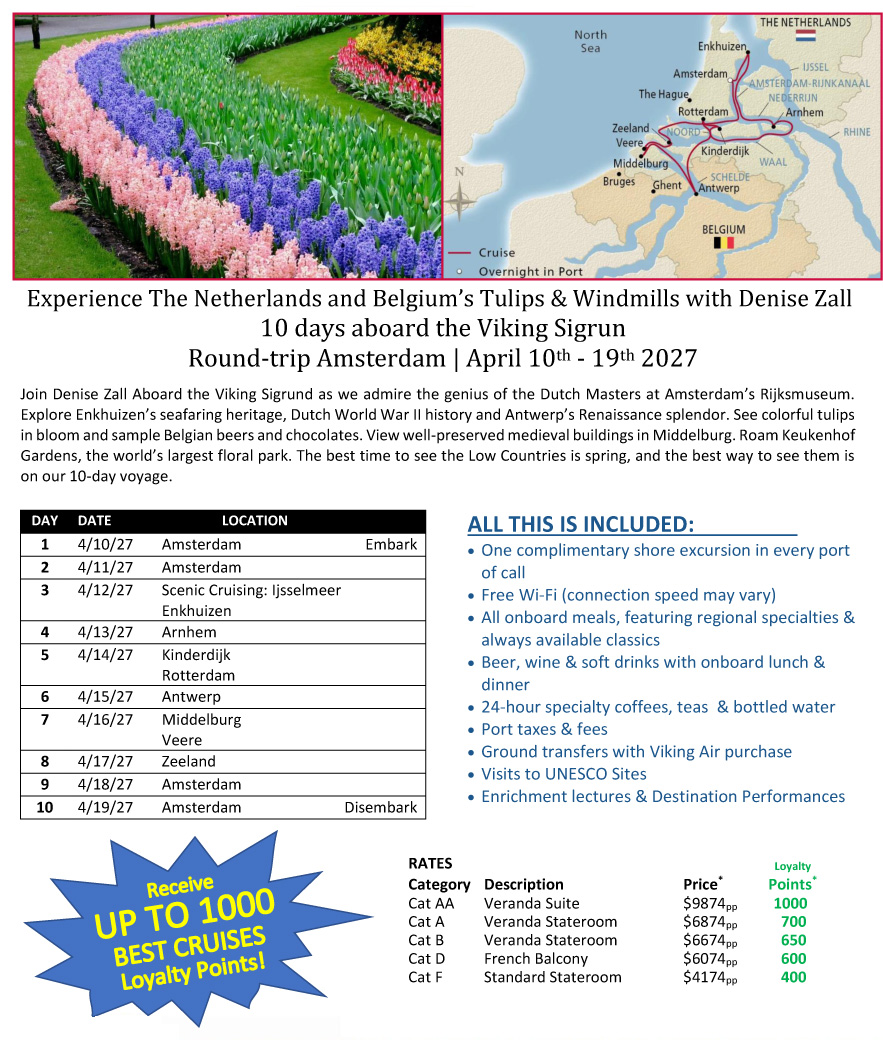 Viking: Tulips & Windmills Tour