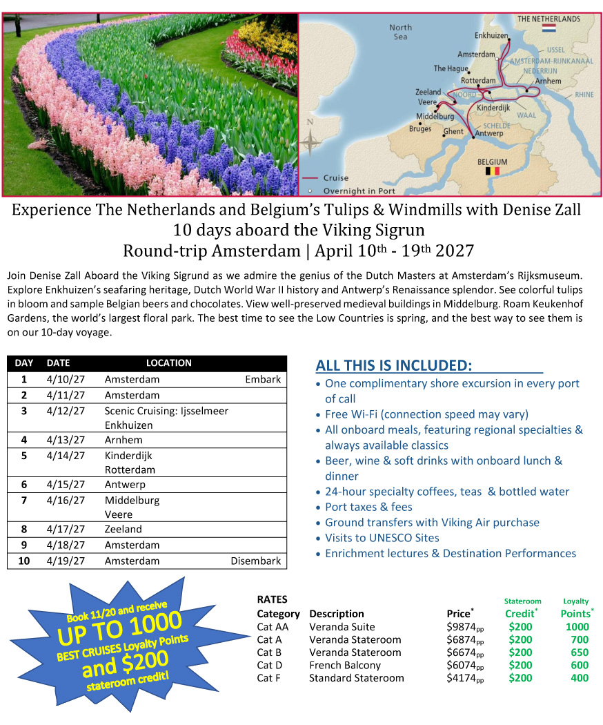 Viking: Tulips & Windmills Tour